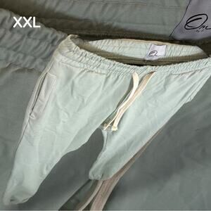 •NEW• OM By G: Georgina Rodriguez Lounge Sweatpant Joggers in Sage • XXL